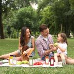 Moretoes 128 Pack 8oz Clear Juice Bottles with Caps