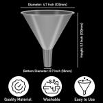 20 Pack Plastic Funnels for Bottles and More