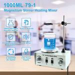 YaeCCC 1000ml Magnetic Stirrer Hot Plate Mixer