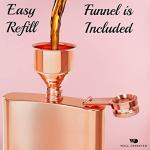 Rose Gold Flask Gift Set for Women