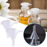 Mini Clear Plastic Funnel Set for Easy Liquid Transfer