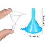 12Pcs Mini Plastic Funnels for Lab and Bottles