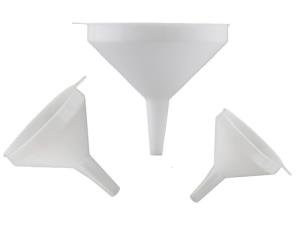 Winco Plastic Funnel Set - 3 Sizes