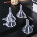 Mini Clear Plastic Funnel Set for Easy Liquid Transfer