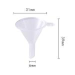 Mini Clear Plastic Funnel Set for Easy Liquid Transfer