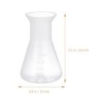 Baluue 6-Pack 50ml Plastic Erlenmeyer Flasks