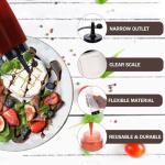 Deesoo 300ml Squeeze Bottles for Sauces, 2 Pack