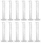 12PK 25mL Graduated Cylinders - Octagonal Base