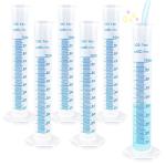Kalevel 6pcs 100ml Graduated Measuring Cylinders