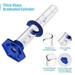 5PCS 50ML Thick Glass Graduated Measuring Cylinders
