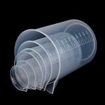 12 PCS Plastic Graduated Beakers for Measuring & Mixing
