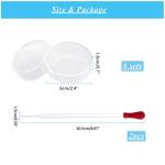 OLYCRAFT 6PCS Borosilicate Glass Petri Dishes