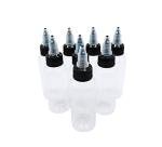 8 Pack 2 oz PET Plastic Squeeze Bottles