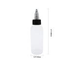 8 Pack 2 oz PET Plastic Squeeze Bottles