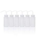 6-Pack Wide Mouth Safety Wash Bottles, 500ml
