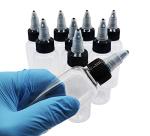 8 Pack 2 oz PET Plastic Squeeze Bottles