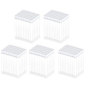 250 Clear Plastic Test Tubes with Caps - 16 x 100 mm