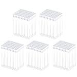 250 Clear Plastic Test Tubes with Caps - 16 x 100 mm