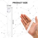 250 Clear Plastic Test Tubes with Caps - 16 x 100 mm