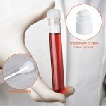 250 Clear Plastic Test Tubes with Caps - 16 x 100 mm