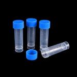 50 Pack 5 ML Plastic Test Tubes with Caps