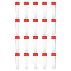 30mL Plastic Test Tubes with Screw Caps - 20 Pack