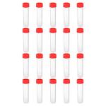 30mL Plastic Test Tubes with Screw Caps - 20 Pack