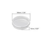 Othmro 60mm Plastic Petri Dishes with Lids - 10pcs