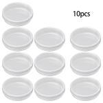 Othmro 60mm Plastic Petri Dishes with Lids - 10pcs