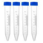 10 Pcs 10ml Plastic Centrifuge Tubes with Cap