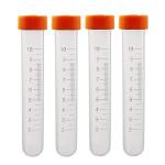 10 Pcs 10ml Plastic Centrifuge Tubes with Caps