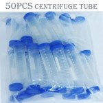 50PC Self-Standing 50mL Centrifuge Tubes with Caps