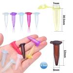 210pcs 0.5ml Colorful Centrifuge Tubes with Caps