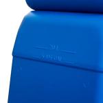 Hudson 5 Gallon Blue Handled Containers, 4 Pack