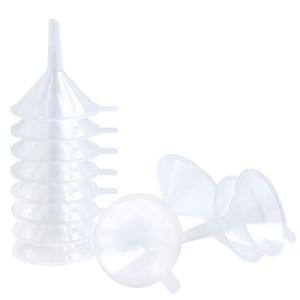 Mini Clear Plastic Funnels for Lab Use (48 Pack)