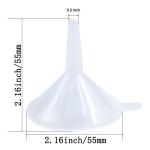 Mini Clear Plastic Funnels for Lab Use (48 Pack)