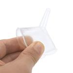 Mini Clear Plastic Funnels for Lab Use (48 Pack)