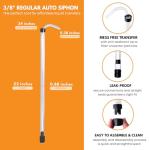 FastRack Auto Clamp Siphoning Kit with Tubing