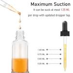 6 Pack 4 oz Clear Dropper Bottles with Accessories