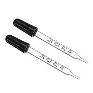 2-Pack Glass Eye Droppers with Rubber Bulbs