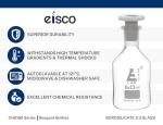 EISCO 1000mL Borosilicate Glass Reagent Bottle