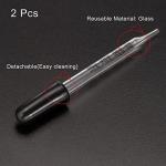 2-Pack Glass Eye Droppers with Rubber Bulbs