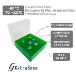 ExtraGene™ 81 Place Plastic Freezer Storage Box