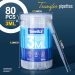 Teenitor 80PCS 3ML Disposable Pipette Droppers