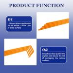 100PCS L-Shaped Disposable Cell Spreaders, Orange
