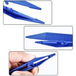 30 Pcs Blue Disposable Plastic Tweezers Set