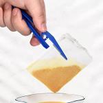 30 Pcs Blue Disposable Plastic Tweezers Set