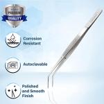Stainless Steel 6" Fine Point Lab Tweezers