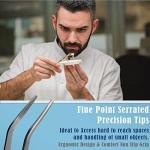 Stainless Steel 6" Fine Point Lab Tweezers