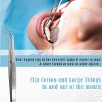 Stainless Steel 6" Fine Point Lab Tweezers